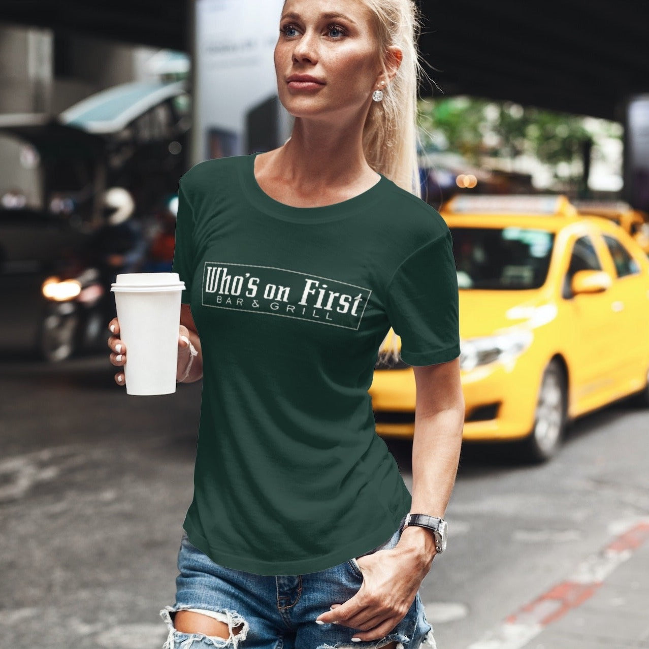 Who's on First - Royal Pine T-Shirt