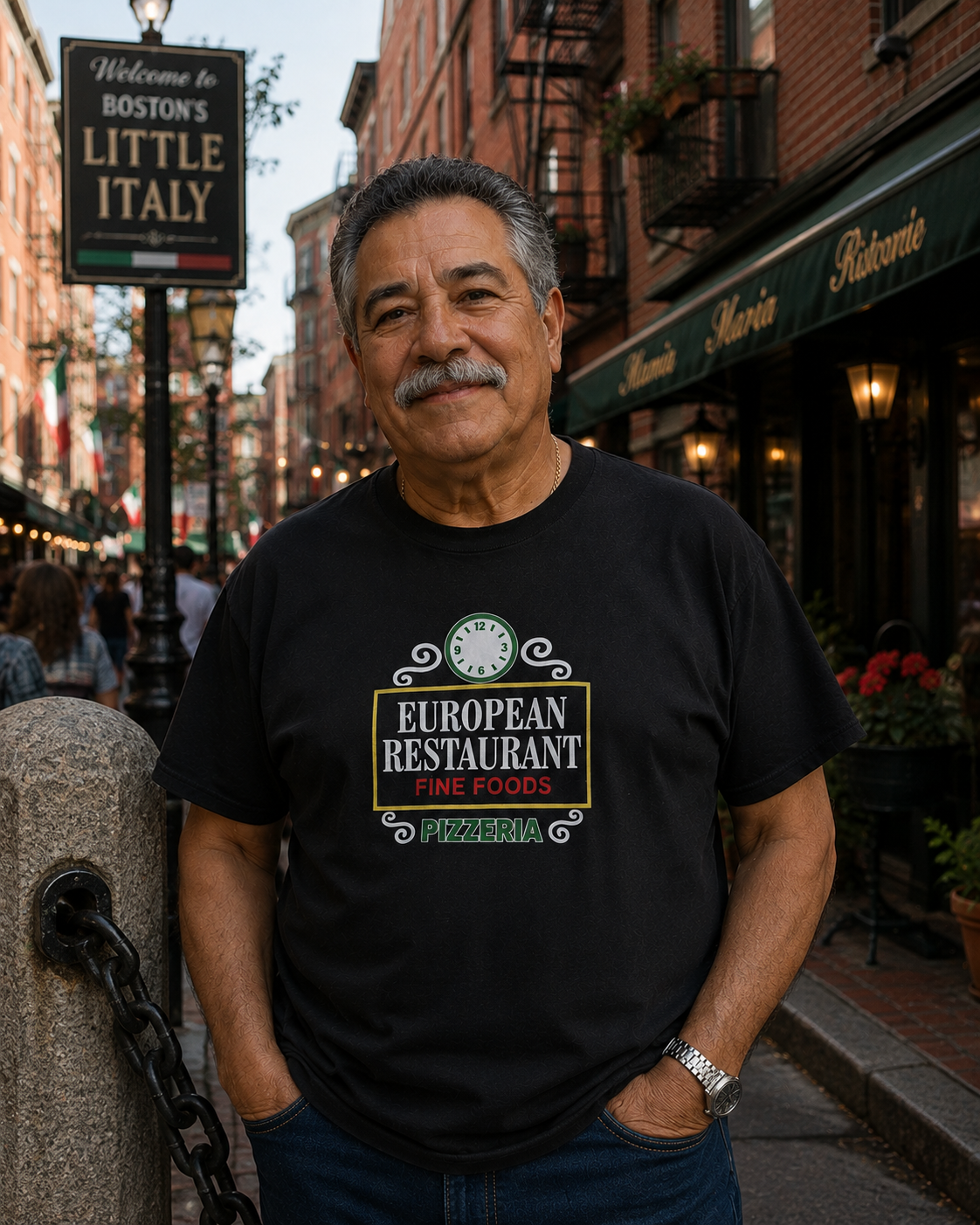 European Restaurant - Black T-Shirt