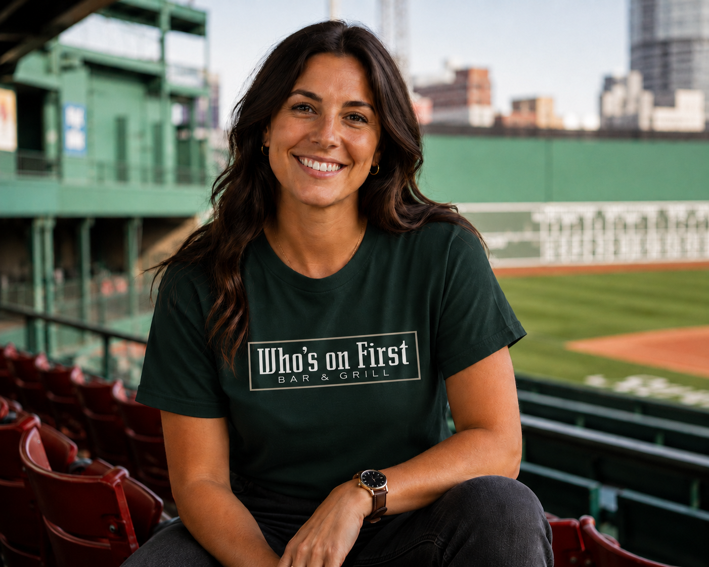Who's on First - Royal Pine T-Shirt