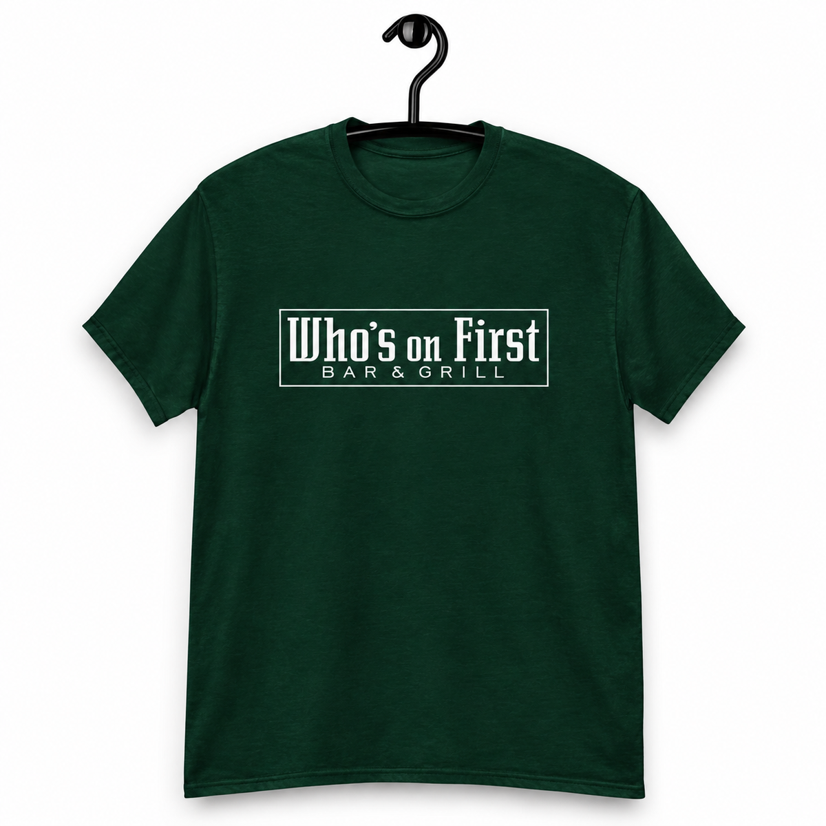 Who's on First - Forest Green T-Shirt
