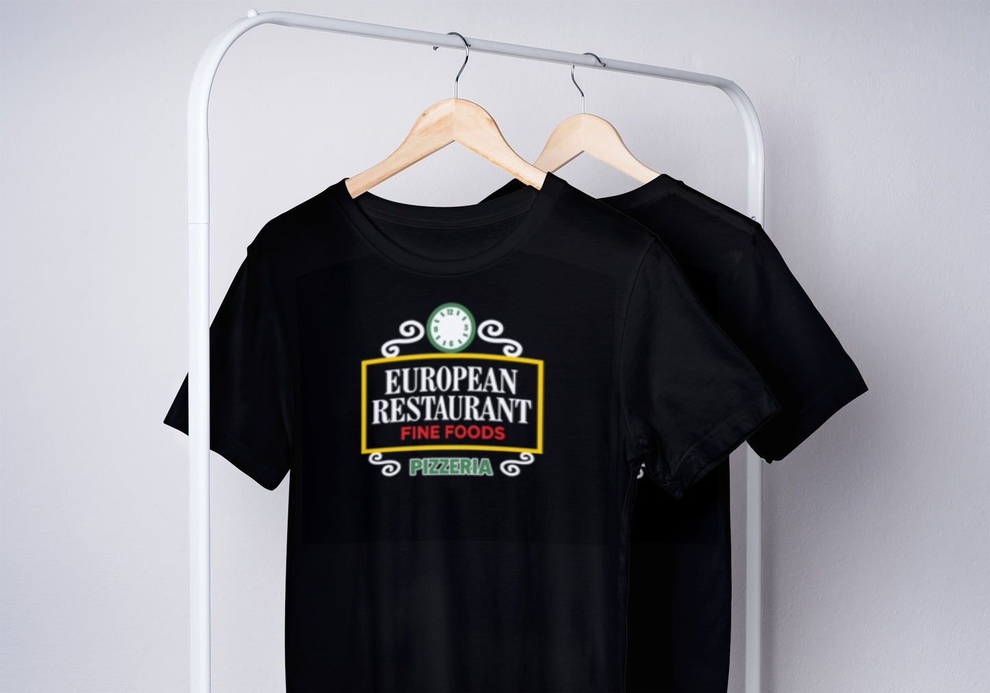 European Restaurant - Black T-Shirt