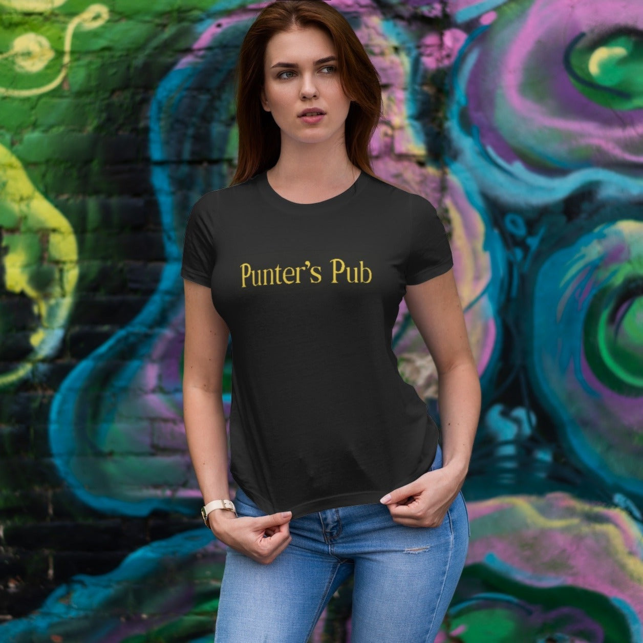 Punter's Pub - Black T-Shirt